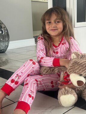 5T Bamboo Pajama Bundle (2) | Silly Goose & Cherry Hearts | Toddler 2PC Sets NWT